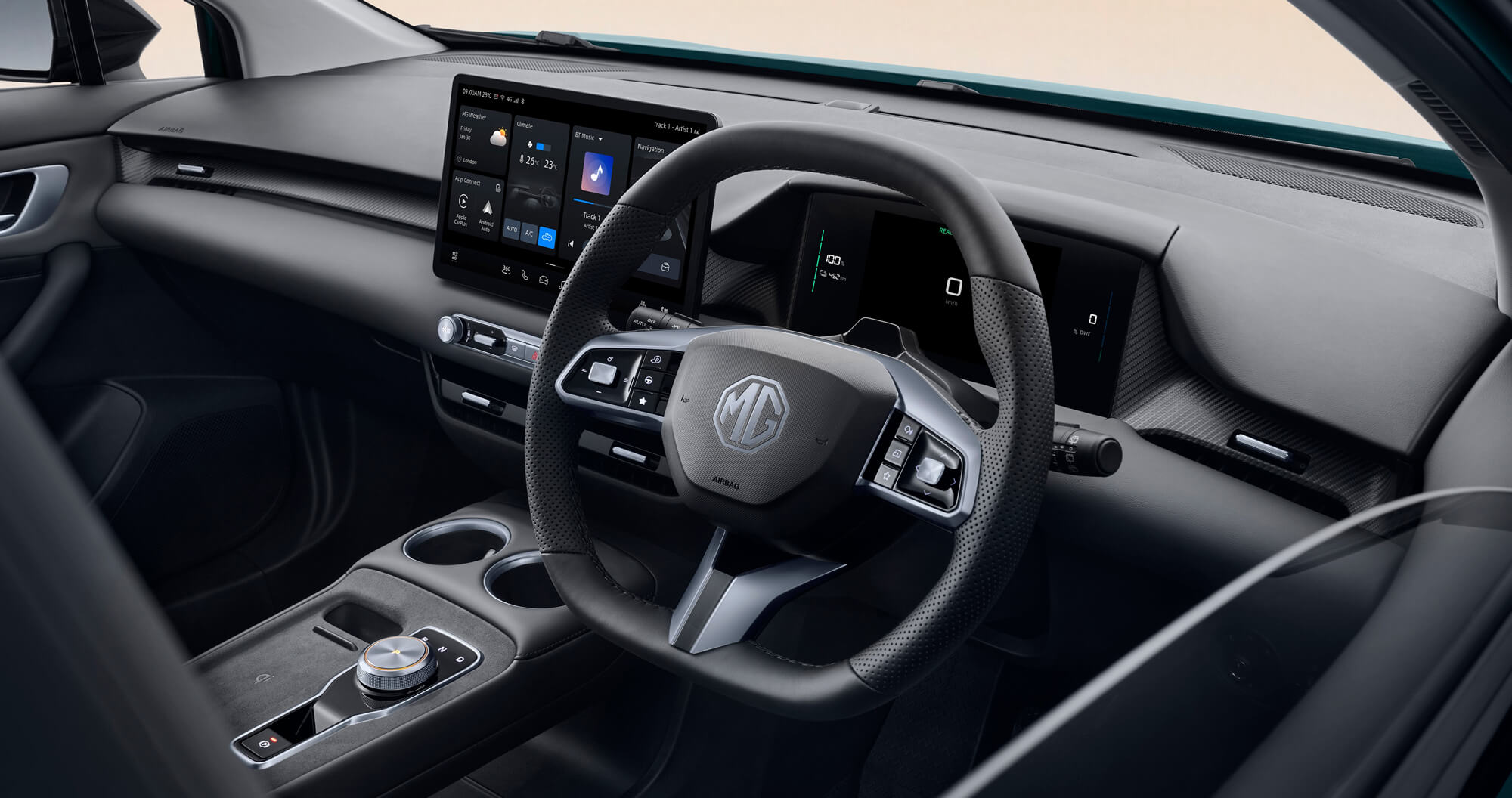 Interior shot of MG4 EV Essence