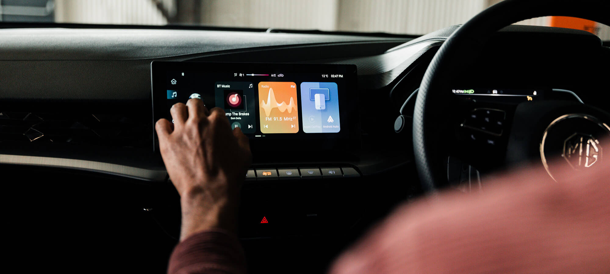 High-tech infotainment in MG5